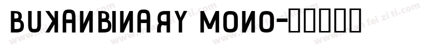 BukanBinary Mono字体转换